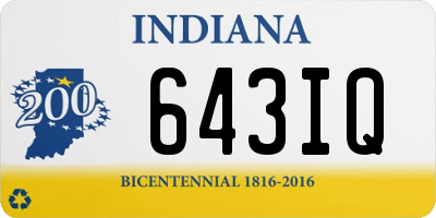 IN license plate 643IQ