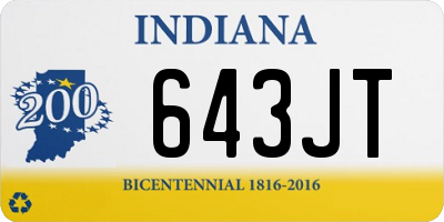 IN license plate 643JT