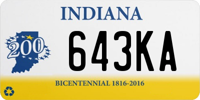 IN license plate 643KA