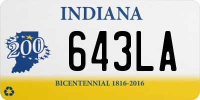 IN license plate 643LA