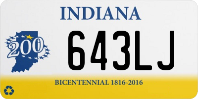 IN license plate 643LJ