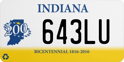 IN license plate 643LU