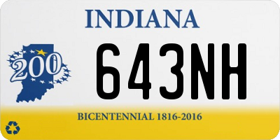 IN license plate 643NH