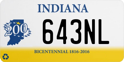 IN license plate 643NL