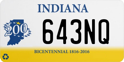 IN license plate 643NQ