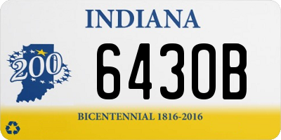 IN license plate 643OB