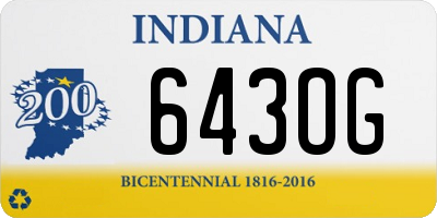 IN license plate 643OG