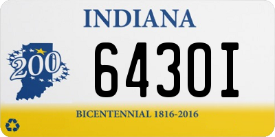 IN license plate 643OI