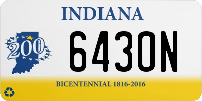 IN license plate 643ON