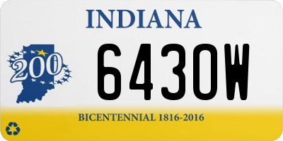 IN license plate 643OW