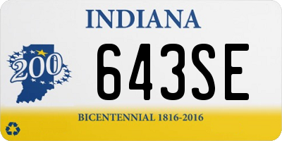 IN license plate 643SE