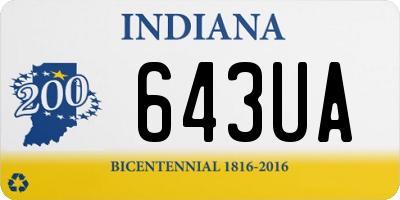 IN license plate 643UA