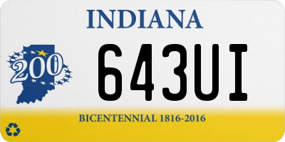 IN license plate 643UI