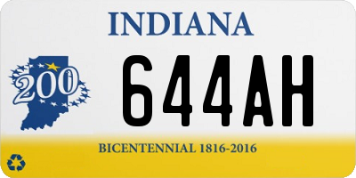 IN license plate 644AH