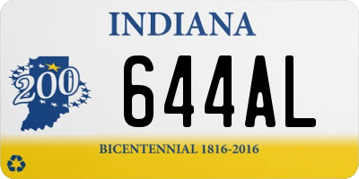 IN license plate 644AL