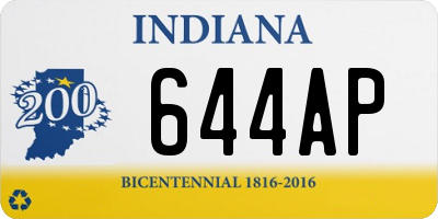 IN license plate 644AP