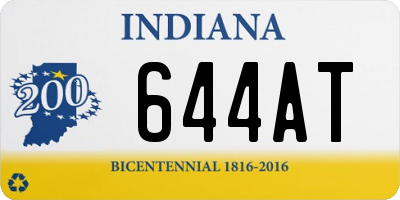 IN license plate 644AT