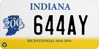 IN license plate 644AY