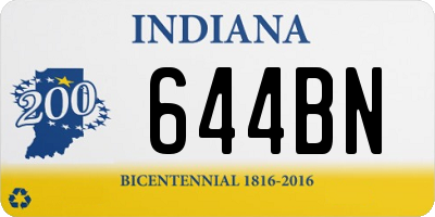 IN license plate 644BN