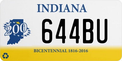 IN license plate 644BU