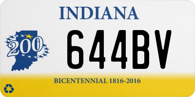 IN license plate 644BV