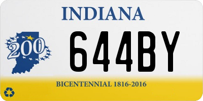 IN license plate 644BY
