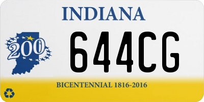 IN license plate 644CG