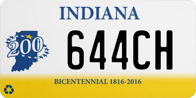 IN license plate 644CH