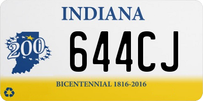 IN license plate 644CJ