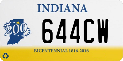 IN license plate 644CW