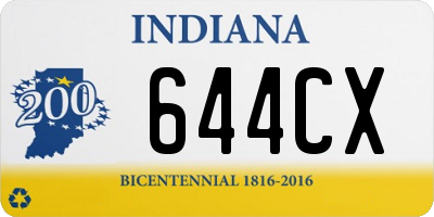 IN license plate 644CX