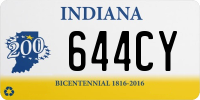 IN license plate 644CY
