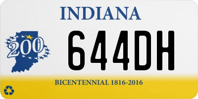 IN license plate 644DH