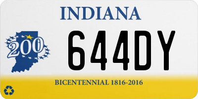 IN license plate 644DY