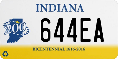 IN license plate 644EA