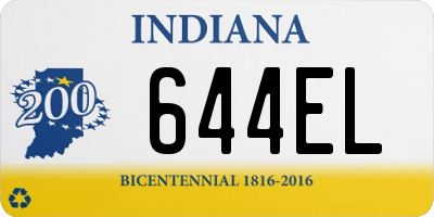 IN license plate 644EL