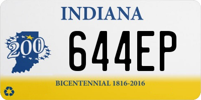 IN license plate 644EP