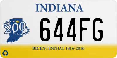 IN license plate 644FG