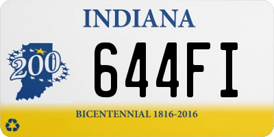 IN license plate 644FI