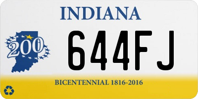 IN license plate 644FJ