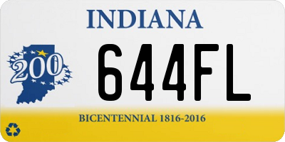 IN license plate 644FL