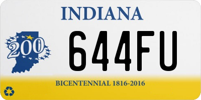 IN license plate 644FU