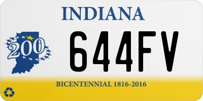 IN license plate 644FV