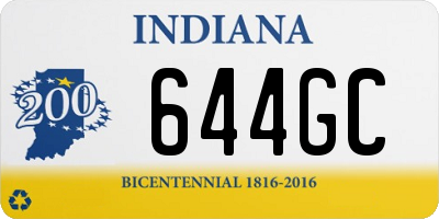 IN license plate 644GC