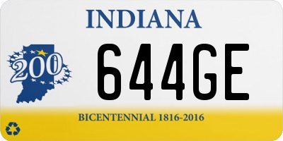 IN license plate 644GE