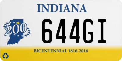 IN license plate 644GI