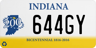 IN license plate 644GY