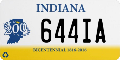 IN license plate 644IA