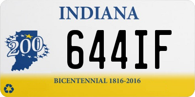 IN license plate 644IF