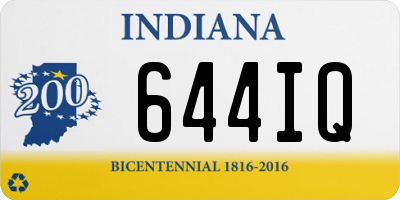 IN license plate 644IQ